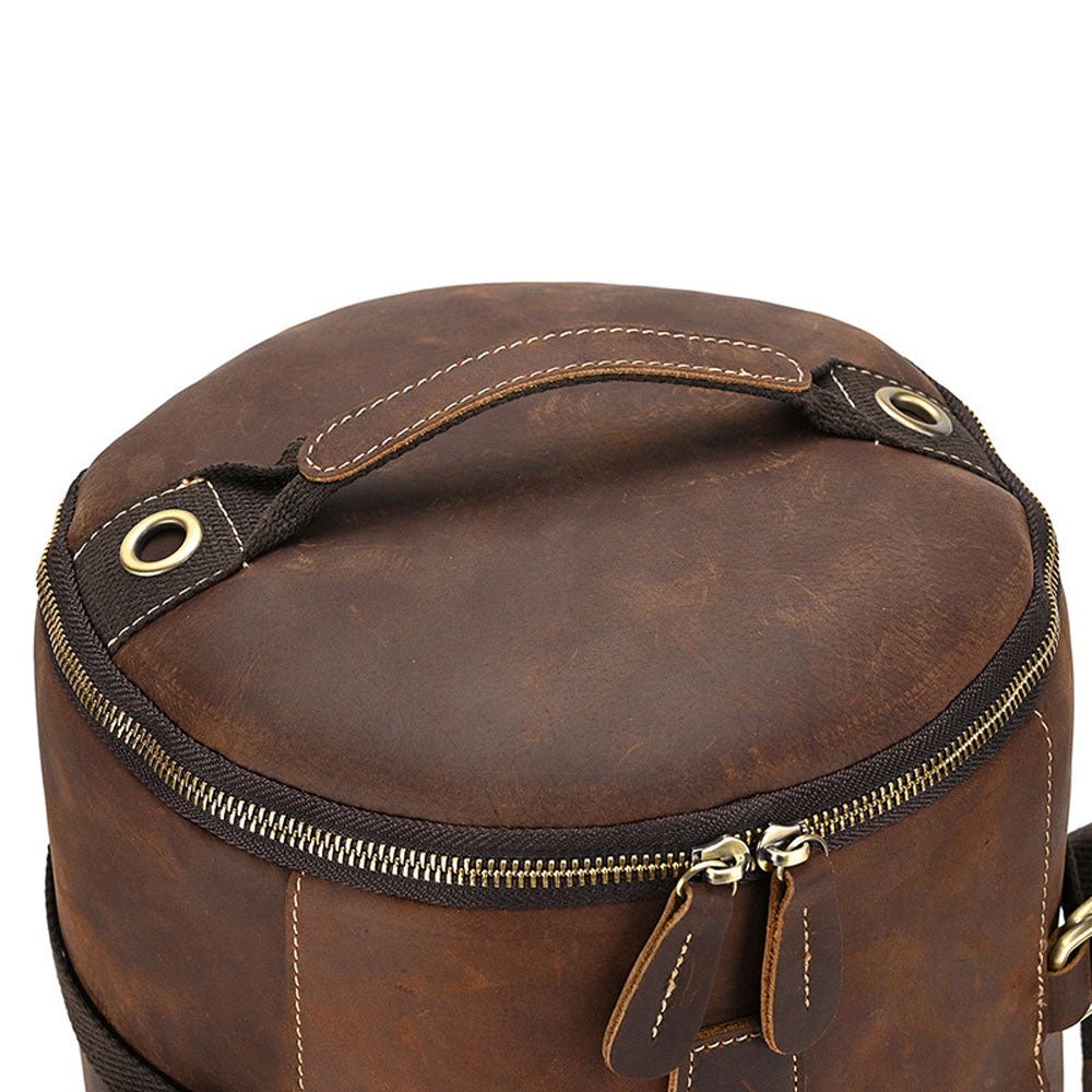 Tri - Carry Travel Leather Backpack - Moderno Collections