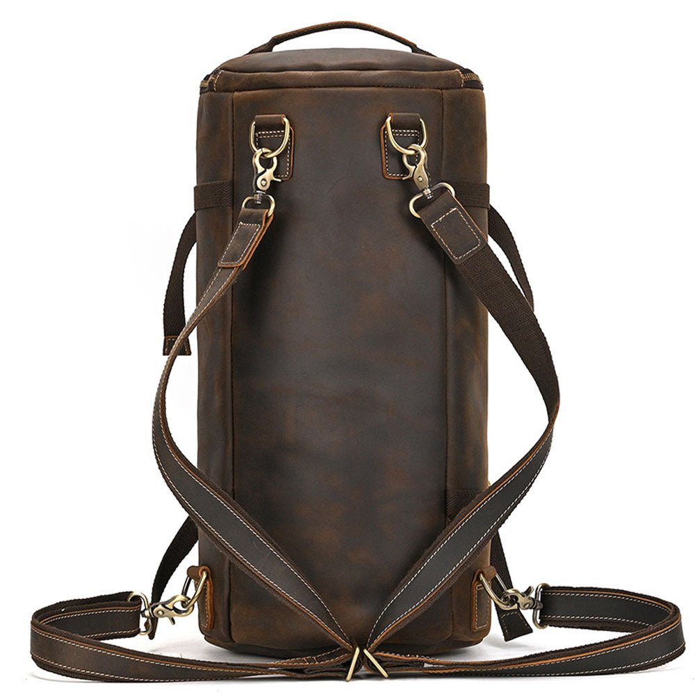 Tri - Carry Travel Leather Backpack - Moderno Collections