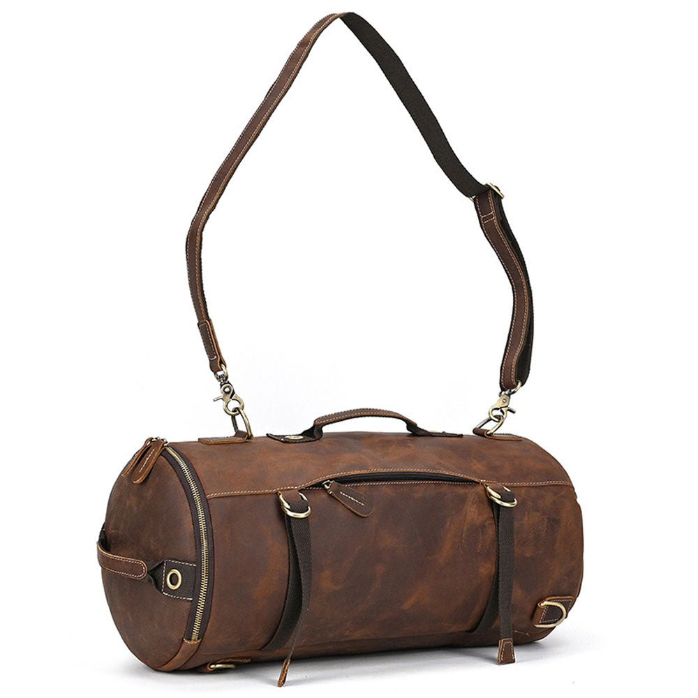 Tri - Carry Travel Leather Backpack - Moderno Collections