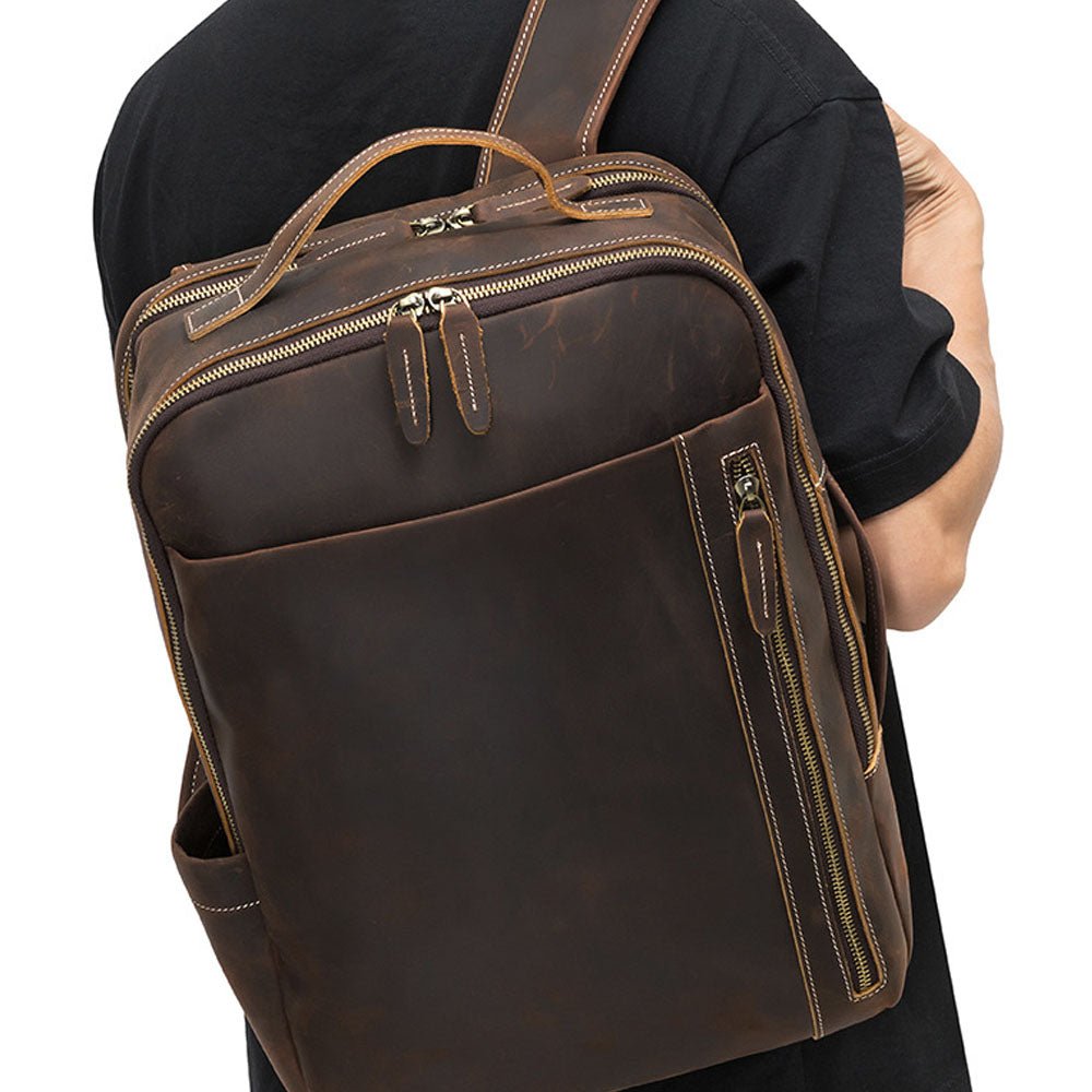 Vagabond Vintage Leather Backpack - Moderno Collections