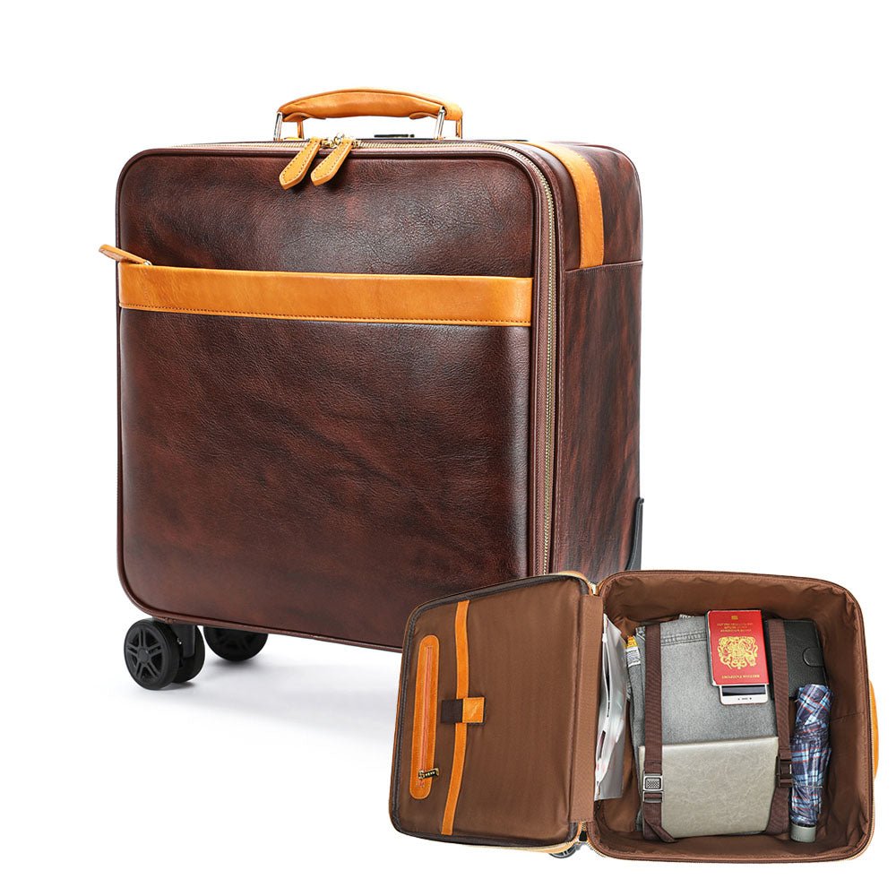Vanguard Leather Suitcase - Moderno Collections