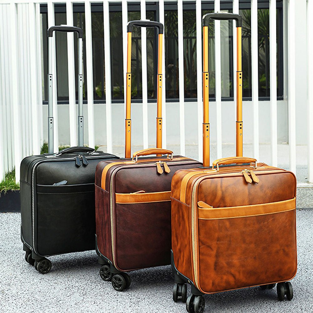 Vanguard Leather Suitcase - Moderno Collections