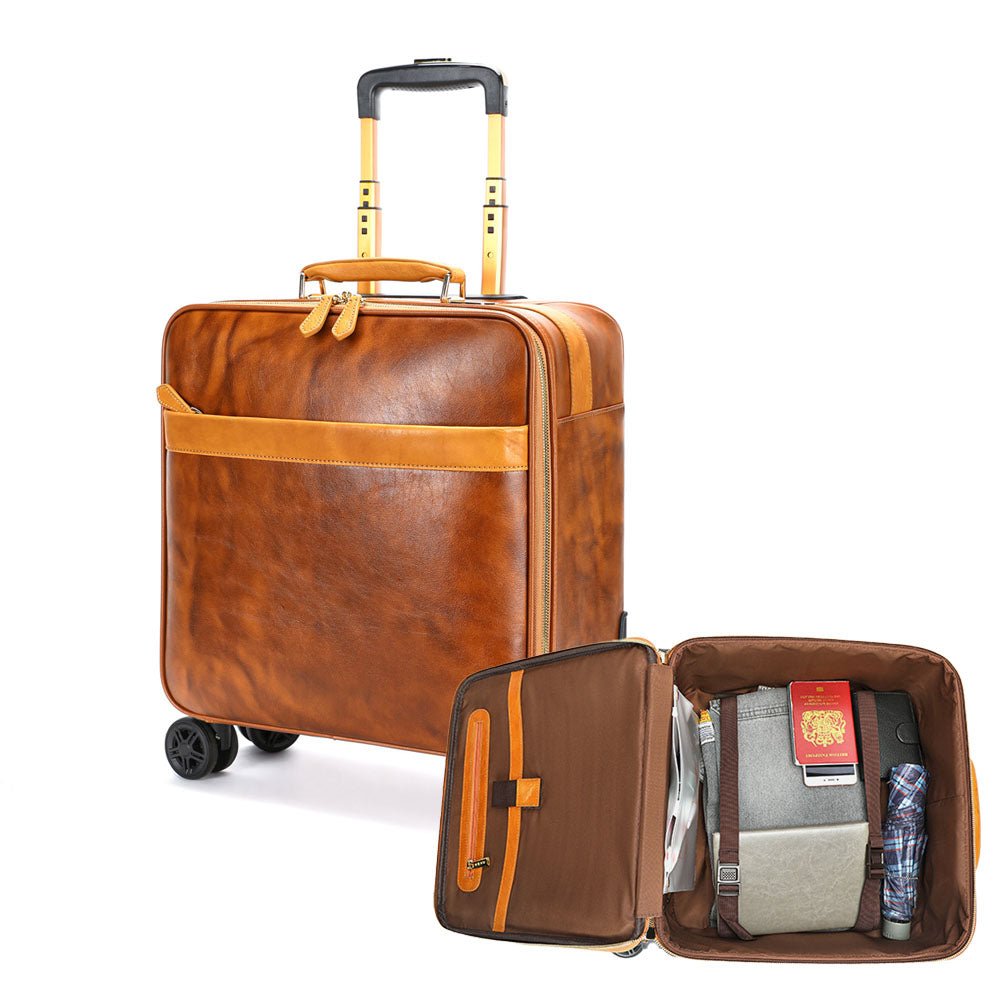 Vanguard Leather Suitcase - Moderno Collections