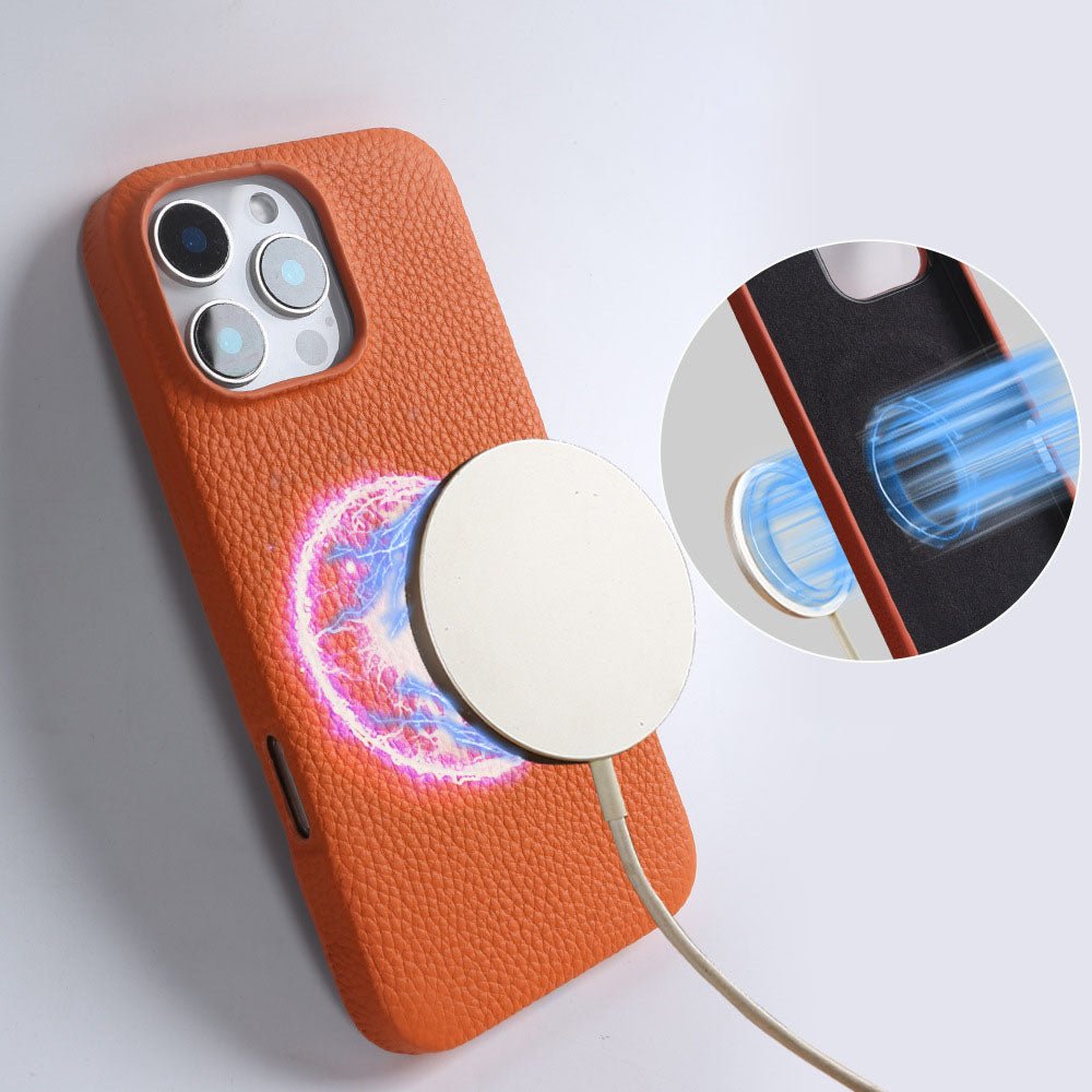 VelourArc Leather iPhone Case - Moderno Collections