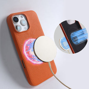 Thumbnail for VelourArc Leather iPhone Case - Moderno Collections