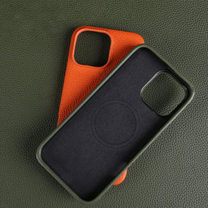 Thumbnail for VelourArc Leather iPhone Case - Moderno Collections