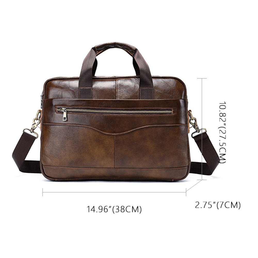 Virelo Alloy Leather Messenger Bag - Moderno Collections