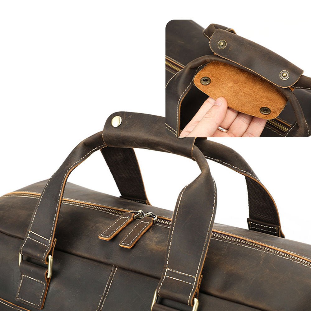 Zypheron Leather Duffel Bag - Moderno Collections