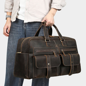 Thumbnail for Zypheron Leather Duffel Bag - Moderno Collections
