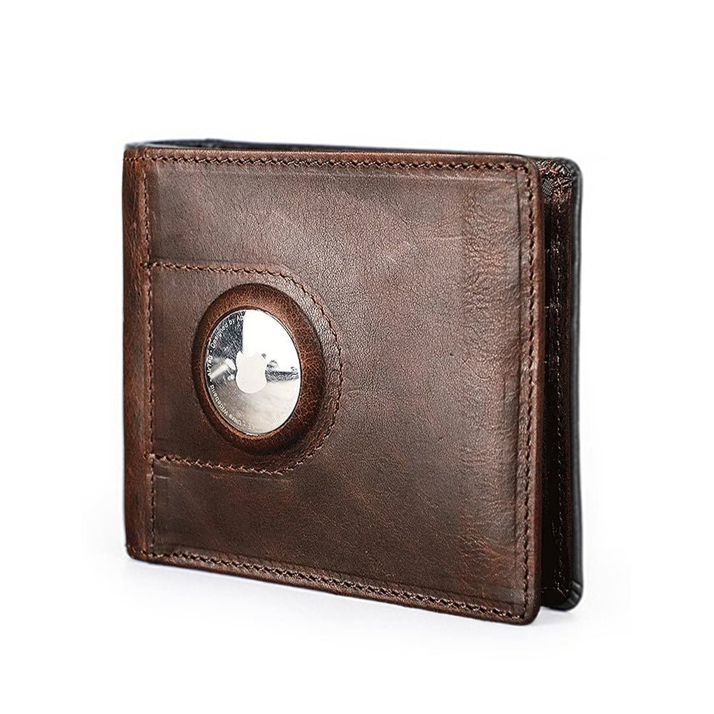 Leather Apple AirTag Wallet Card Wallet With Pocket for -  Denmark