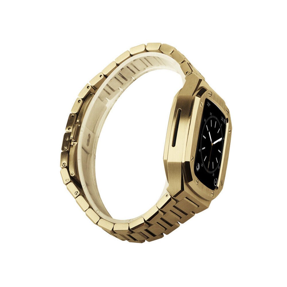 Elegance Pro: Stainless Steel Case Apple Watchband - Moderno Collections