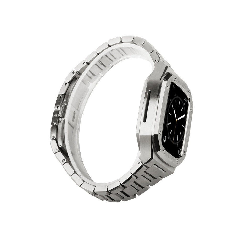 Elegance Pro: Stainless Steel Case Apple Watchband - Moderno Collections