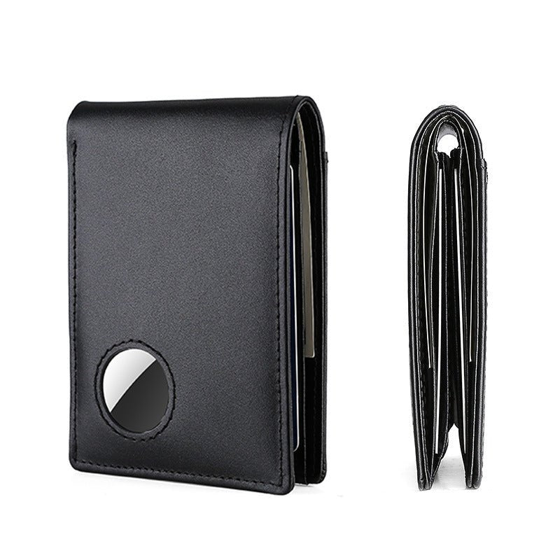 Genuine Leather Wallet With Airtag Pouch - Moderno Collections