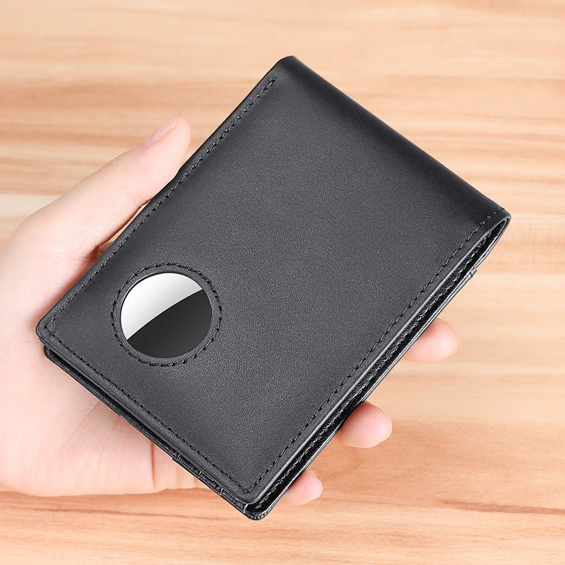 Genuine Leather Wallet With Airtag Pouch - Moderno Collections